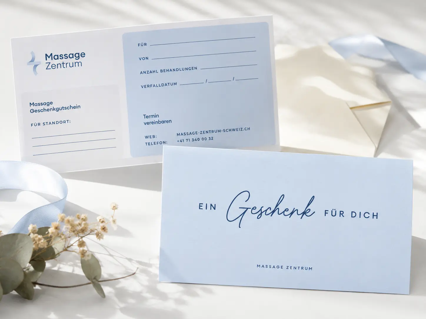 Massage-Gutschein für eine Behandlung im Massage Zentrum Rapperswil