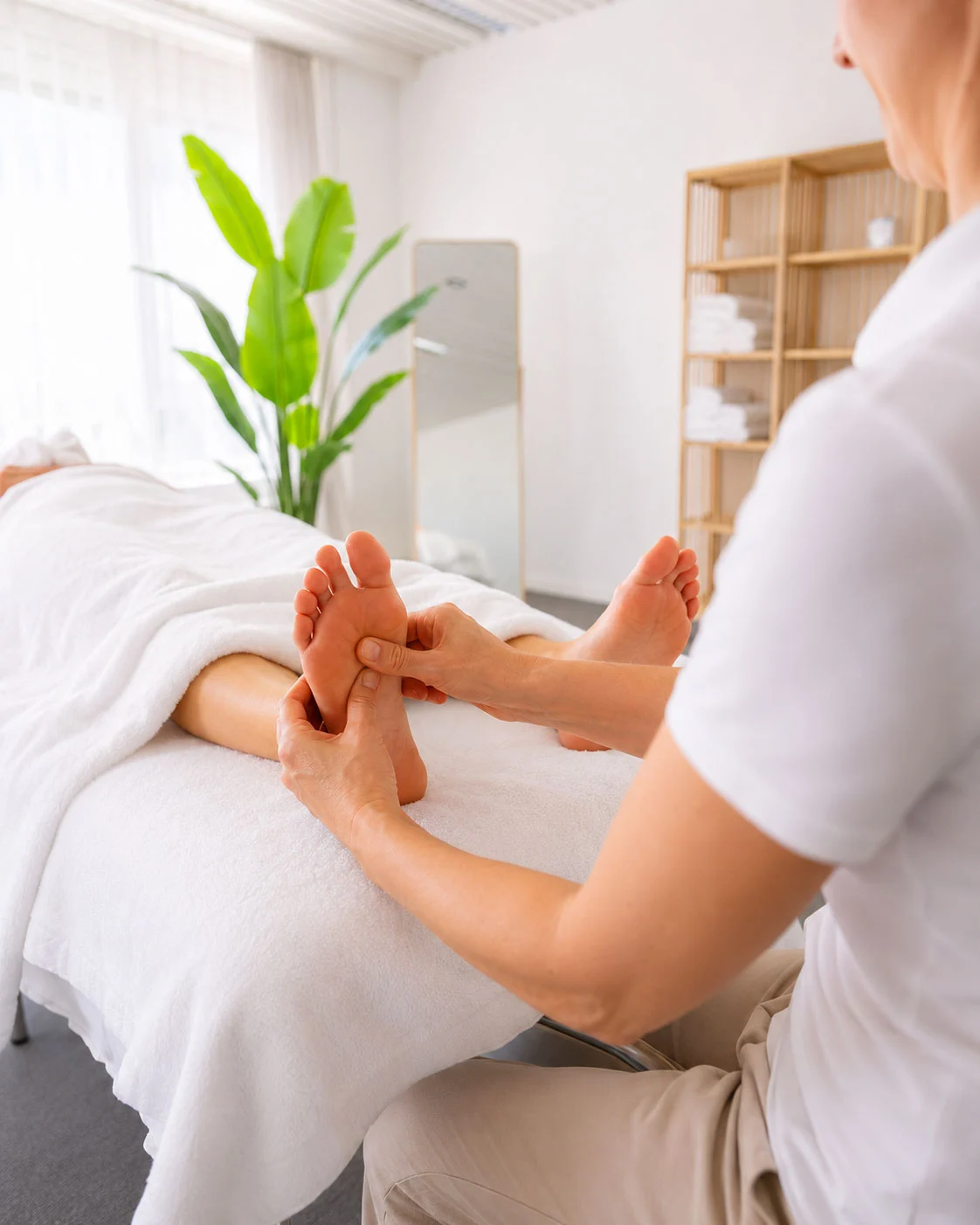Fussreflexzonenmassage in der Praxis an der Speerstrasse 14